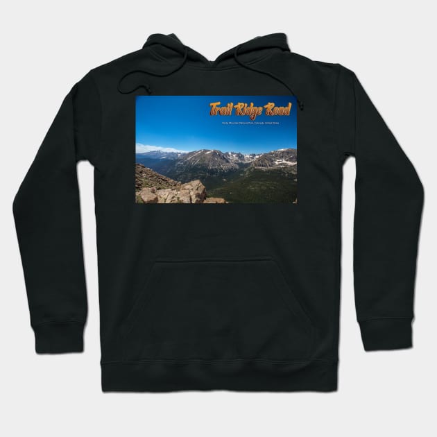 Trail Ridge Road in Rocky Mountain National Park Hoodie by Gestalt Imagery